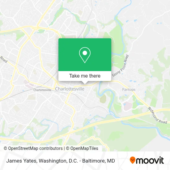 James Yates map