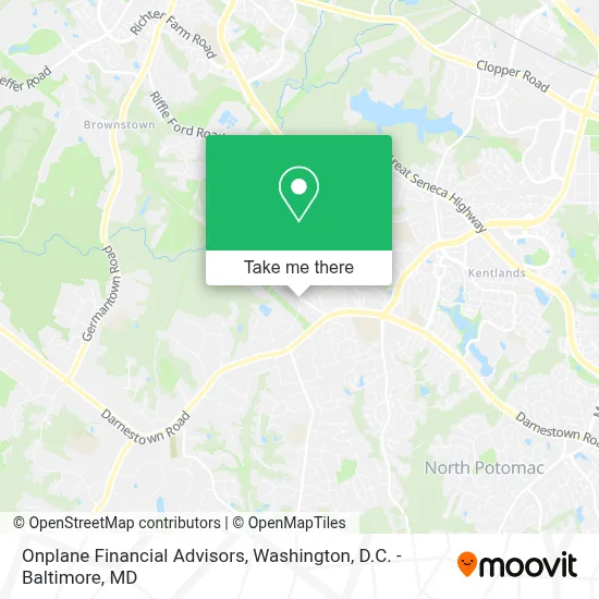 Onplane Financial Advisors map