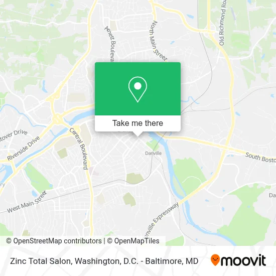 Zinc Total Salon map
