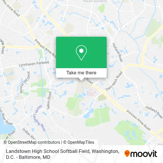 Landstown High School Softball Field map