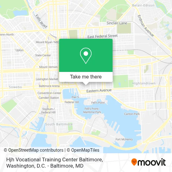 Hjh Vocational Training Center Baltimore map