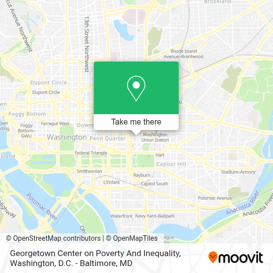 Georgetown Center on Poverty And Inequality map