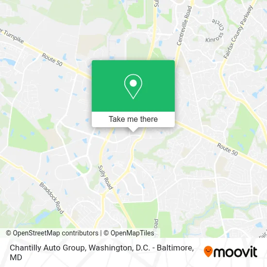 Chantilly Auto Group map