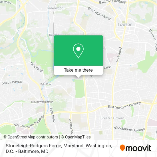 Stoneleigh-Rodgers Forge, Maryland map