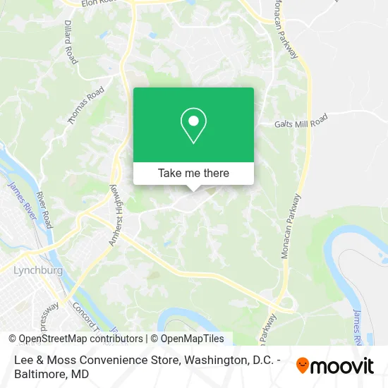 Lee & Moss Convenience Store map