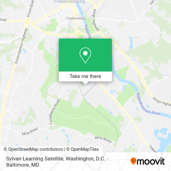 Sylvan Learning Satellite map