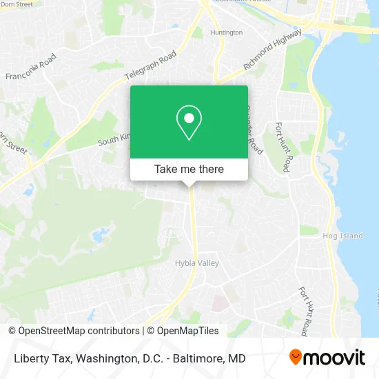 Liberty Tax map