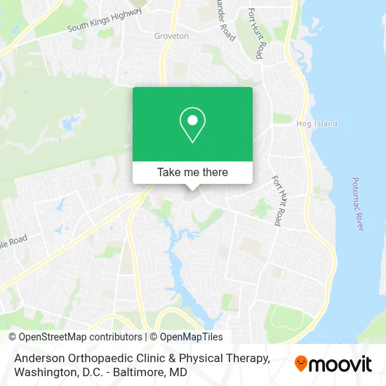 Anderson Orthopaedic Clinic & Physical Therapy map