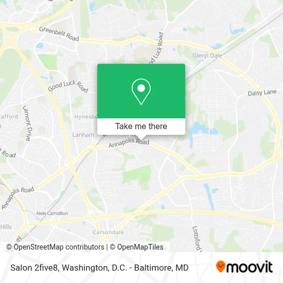 Salon 2five8 map
