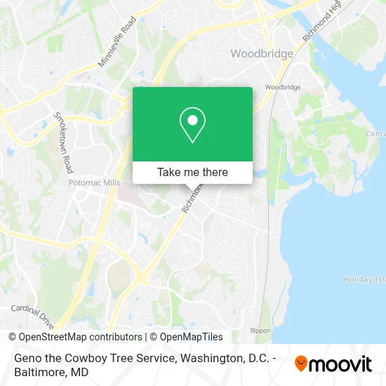 Geno the Cowboy Tree Service map