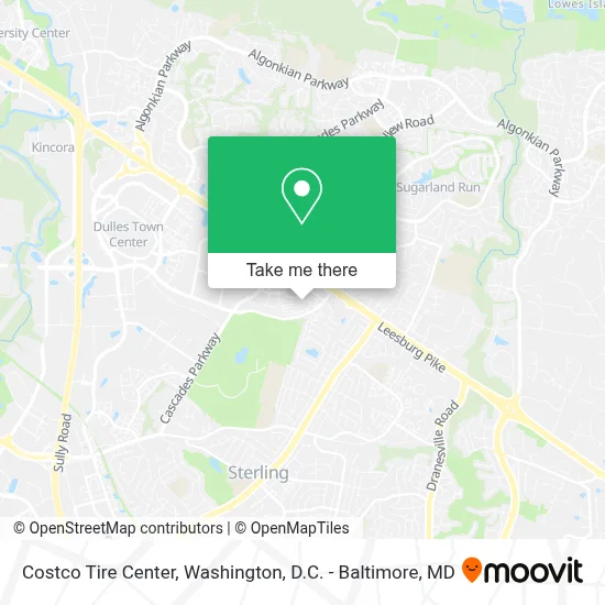 Costco Tire Center map