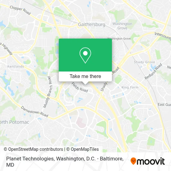 Planet Technologies map