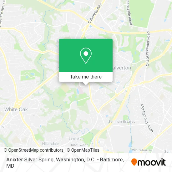 Anixter Silver Spring map