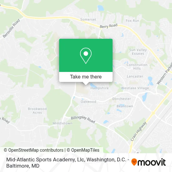 Mid-Atlantic Sports Academy, Llc map