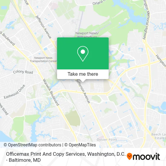 Officemax Print And Copy Services map