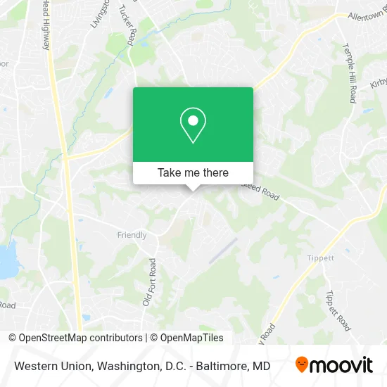 Western Union map