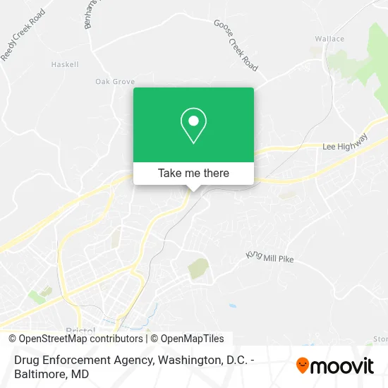 Drug Enforcement Agency map