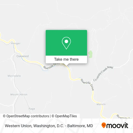 Western Union map