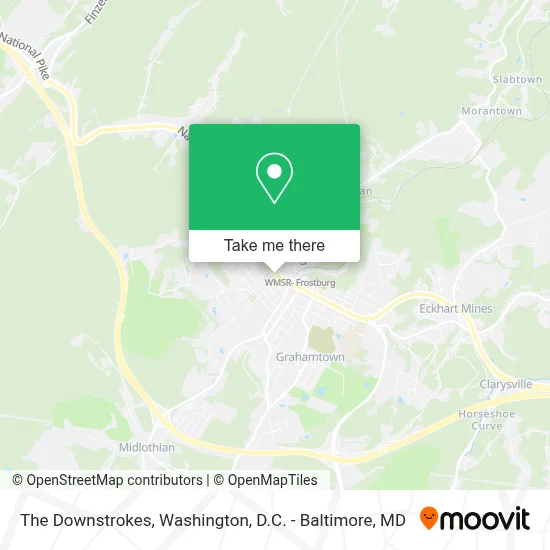 The Downstrokes map