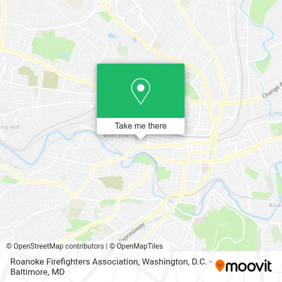 Roanoke Firefighters Association map