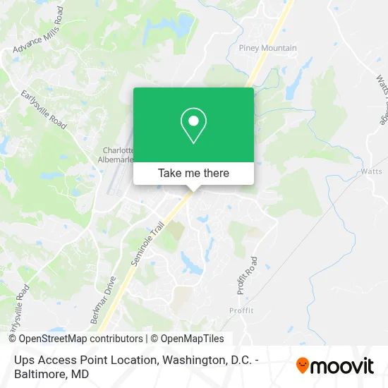 Ups Access Point Location map