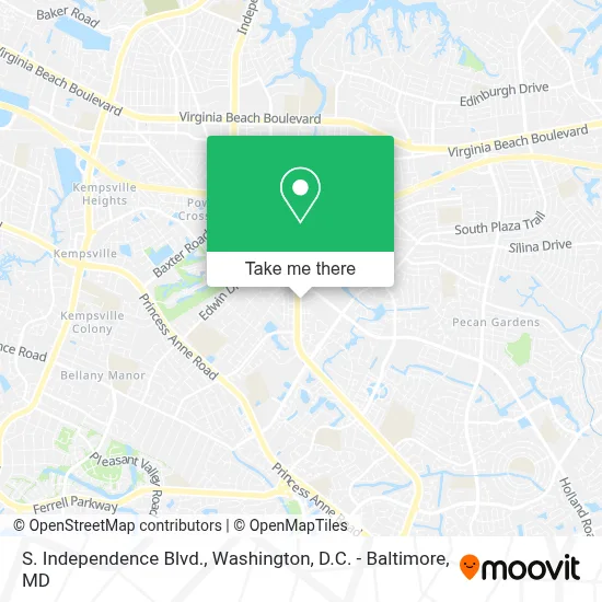 S. Independence Blvd. map