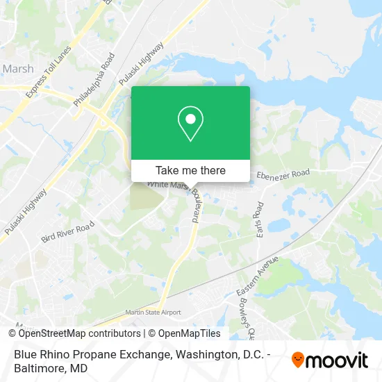 Blue Rhino Propane Exchange map