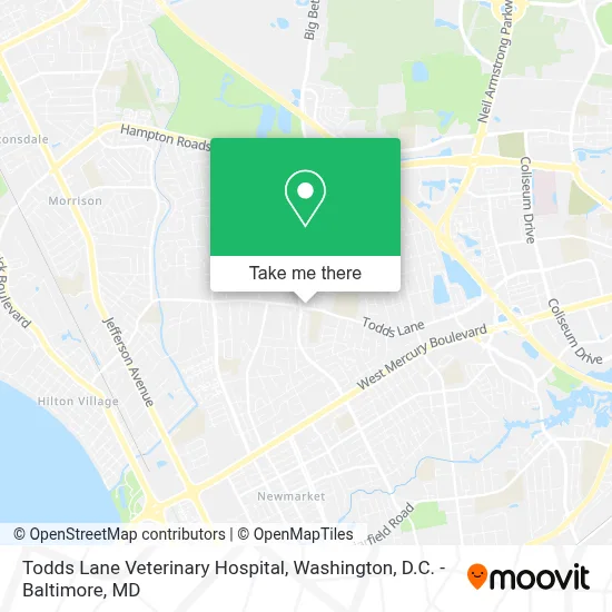 Todds Lane Veterinary Hospital map