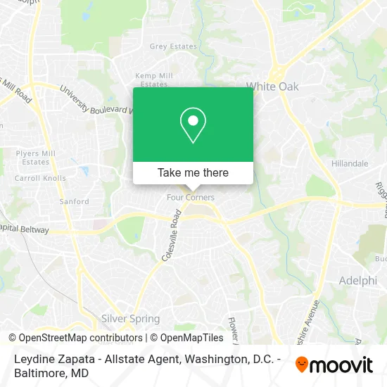 Leydine Zapata - Allstate Agent map