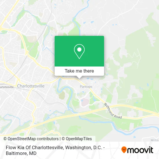 Flow Kia Of Charlottesville map