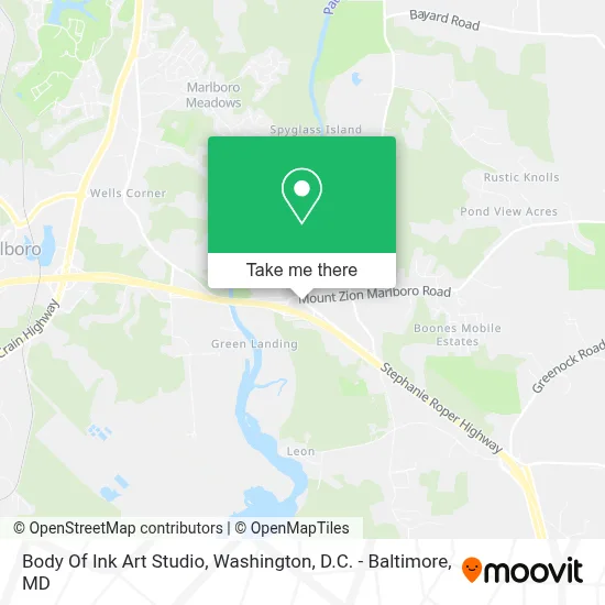 Body Of Ink Art Studio map