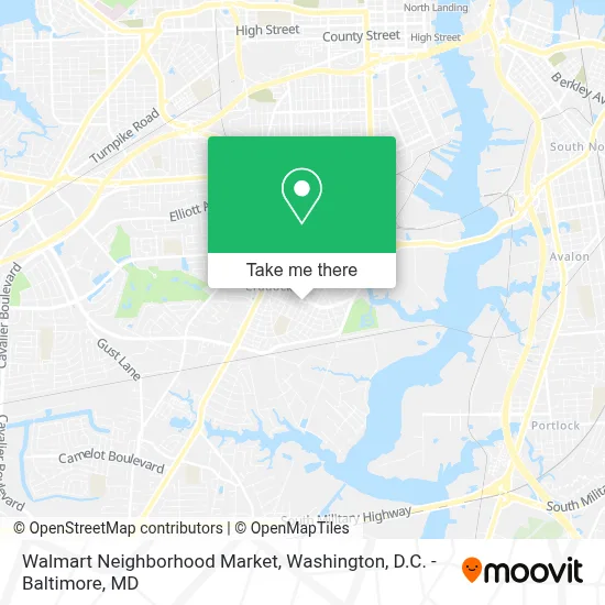 Walmart Neighborhood Market map