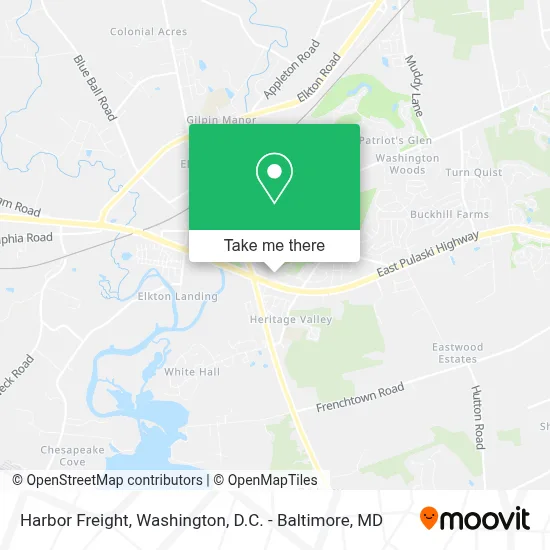 Harbor Freight map