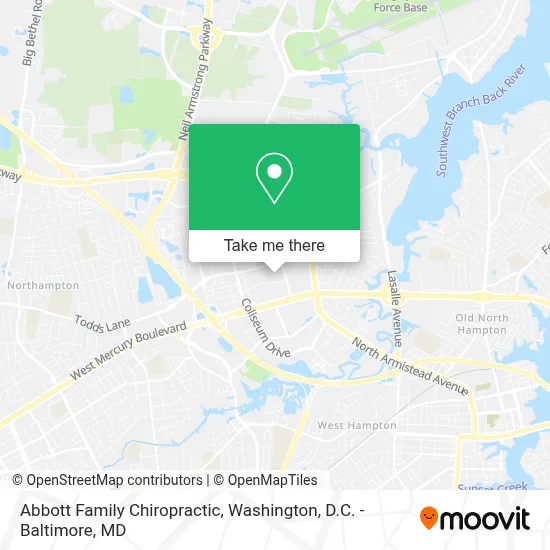 Abbott Family Chiropractic map