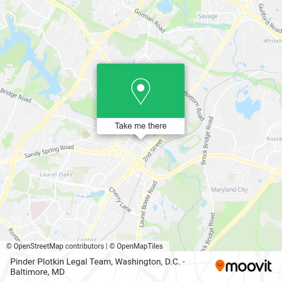 Pinder Plotkin Legal Team map