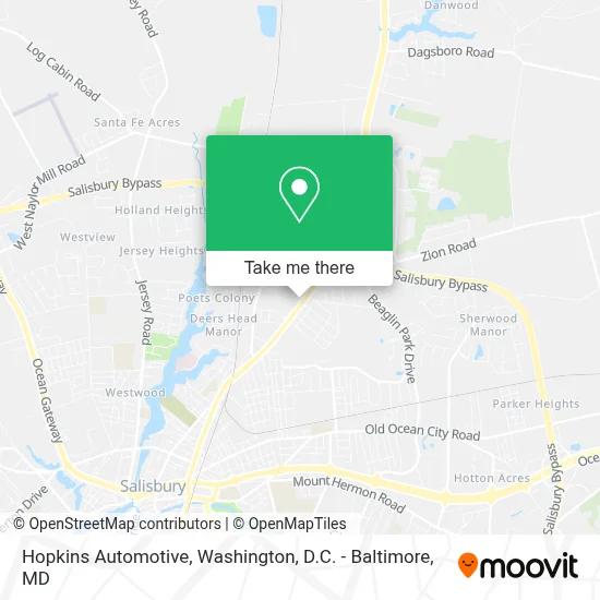 Hopkins Automotive map