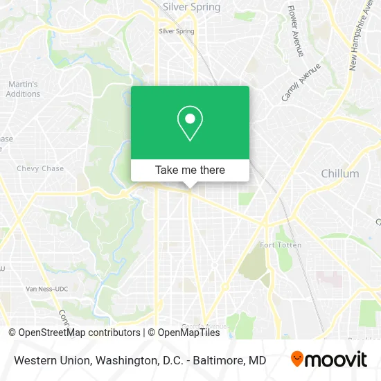 Western Union map