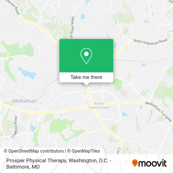 Prosper Physical Therapy map