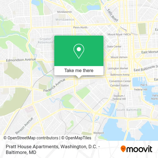 Pratt House Apartments map