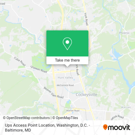 Ups Access Point Location map