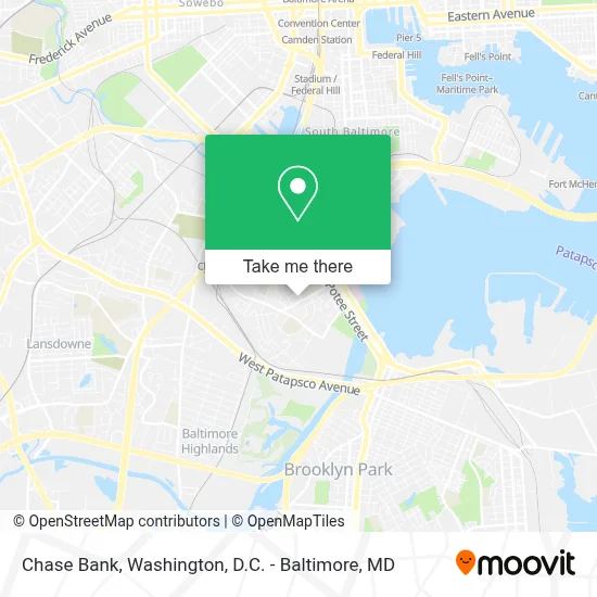 Chase Bank map