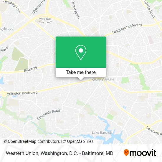 Western Union map