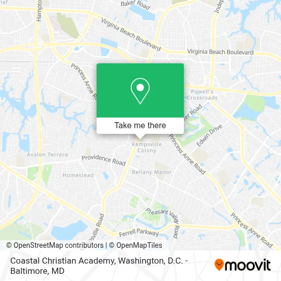 Coastal Christian Academy map