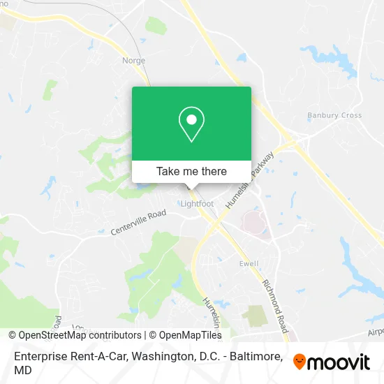 Enterprise Rent-A-Car map