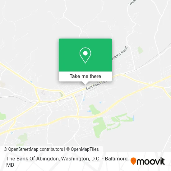 The Bank Of Abingdon map