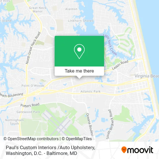 Paul's Custom Interiors /Auto Upholstery map