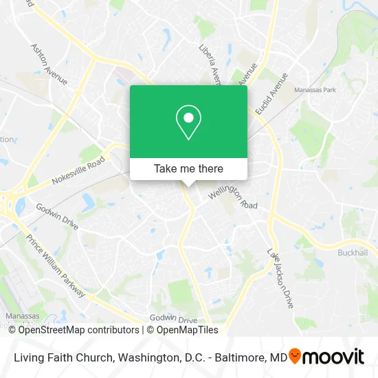 Living Faith Church map