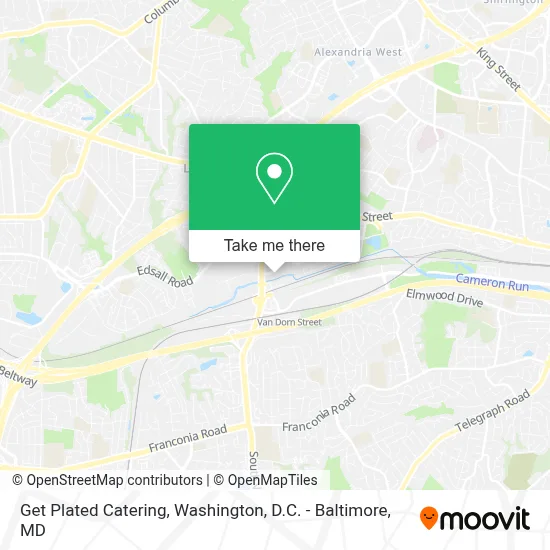 Get Plated Catering map