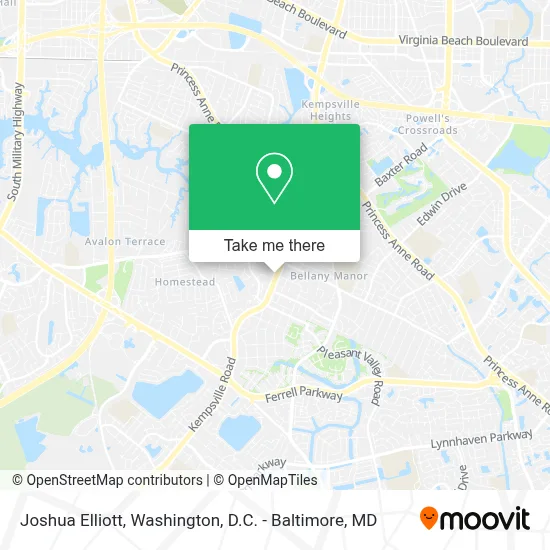 Joshua Elliott map