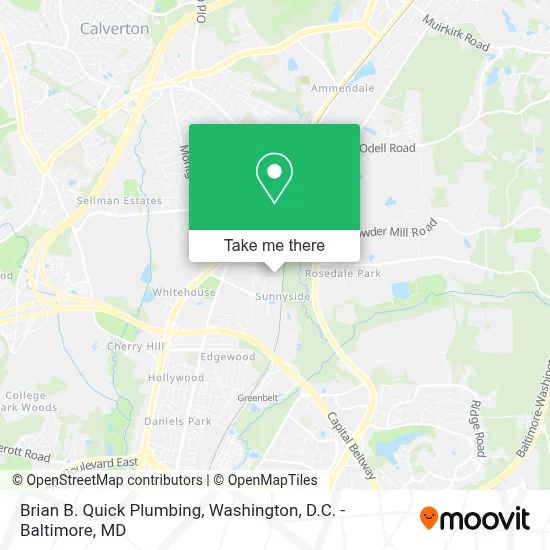 Brian B. Quick Plumbing map
